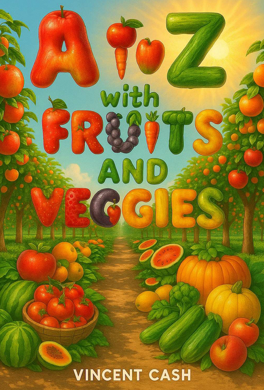 A to Z with Fruits and Veggies (Paperback)