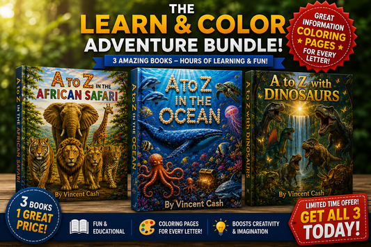 A to Z Learn & Color Adventure Bundle