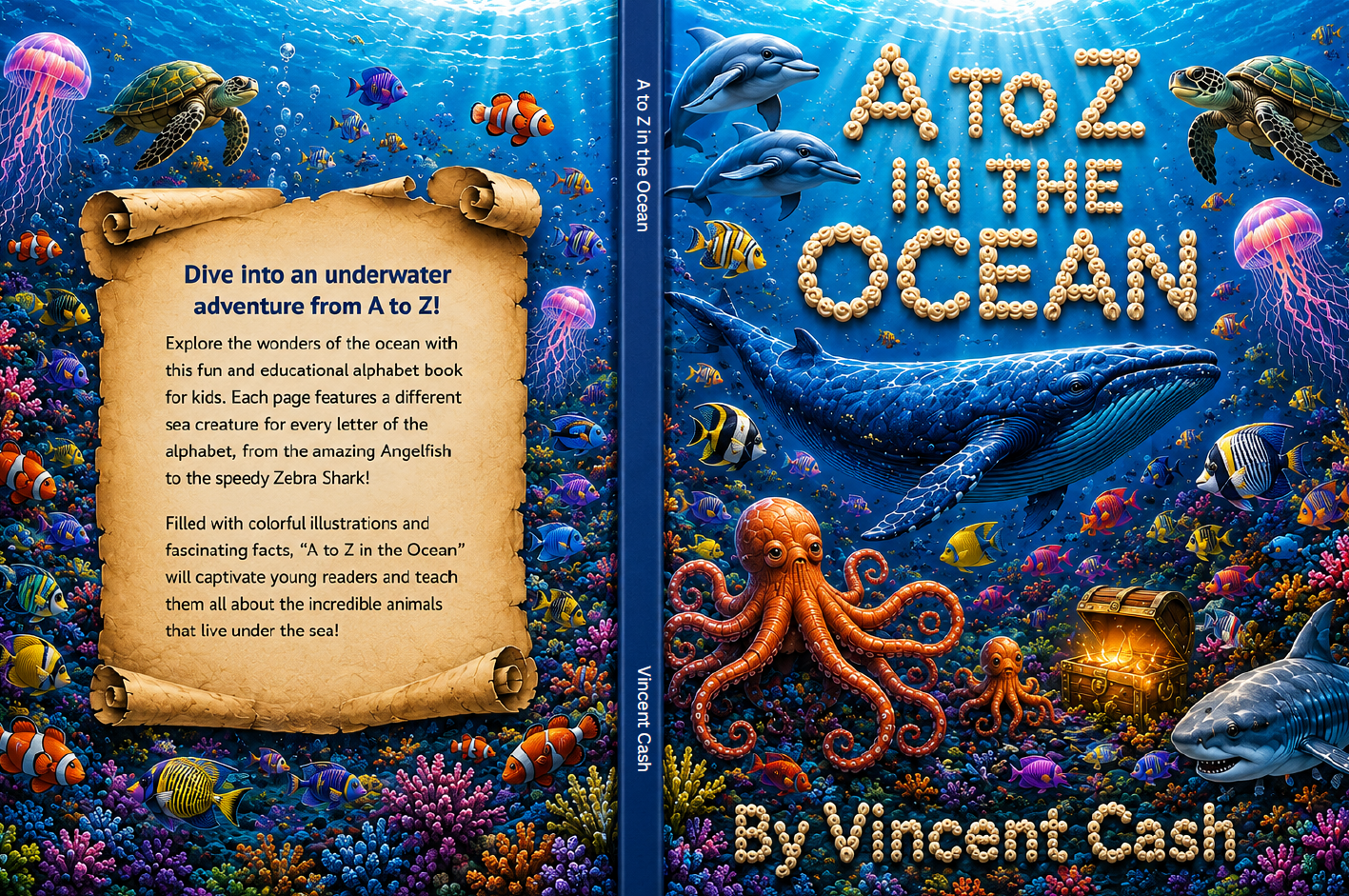A to Z in the Ocean (Hardback)