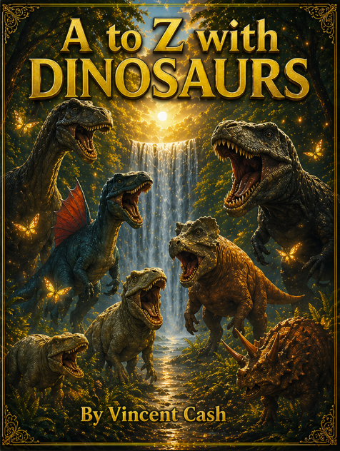 A to Z with Dinosaurs (Hardback)