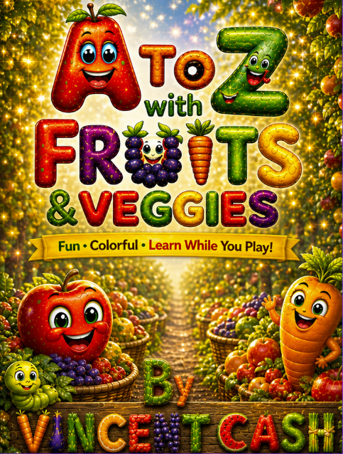 A to Z with Fruits and Veggies (Hardback)
