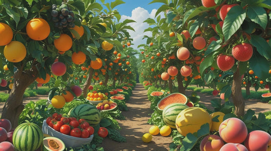 A to Z with Fruits and Veggies (Paperback)
